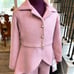 Pageant Interview Suit Pink Tweed Suit Jacket Pants Suit Pageant Suit