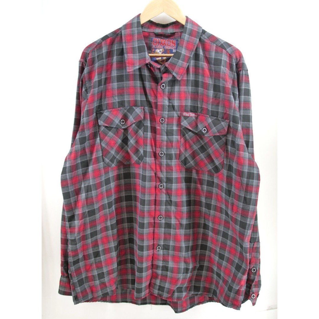 Dixxon Flannel Company x Club Tattoo Flannel 2XL Mens Long Sleeve Button LIMITED