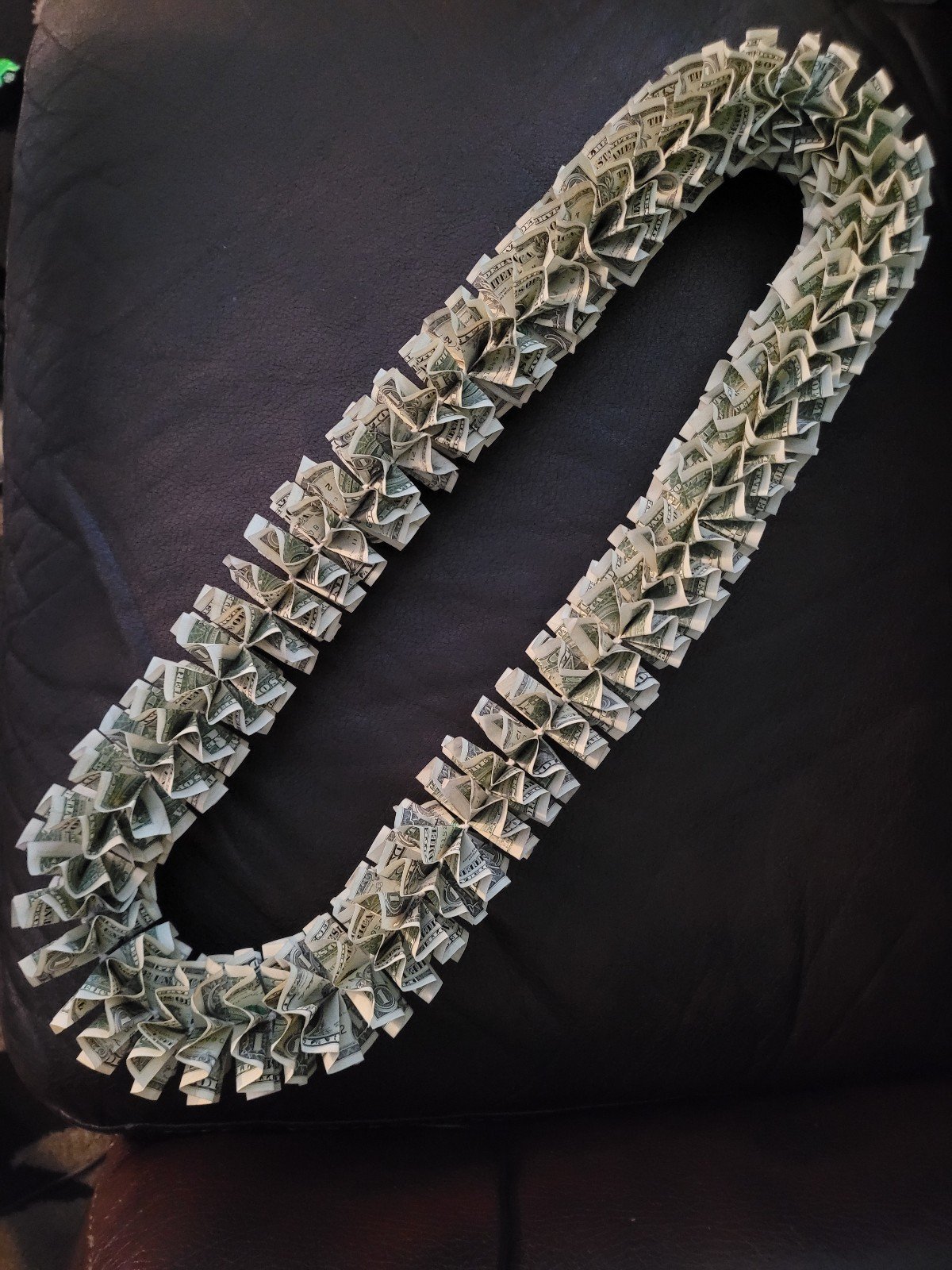 All folded money lei