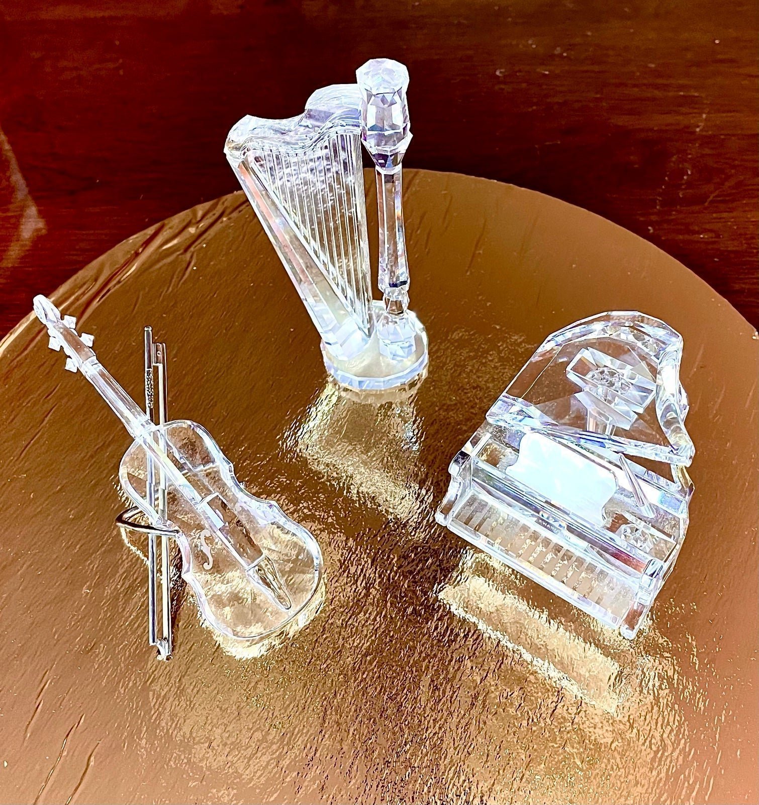 Swarovski musical instruments collection lot of 3