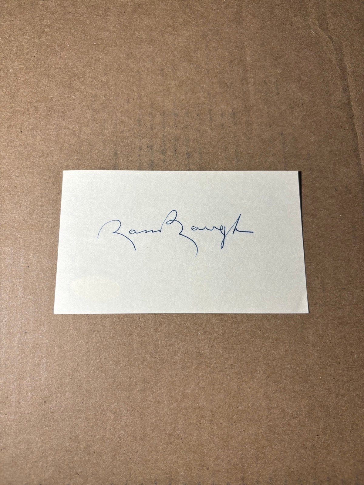 Sammy Sam Baugh Redskins signed autographed football 3x5 index card HOF