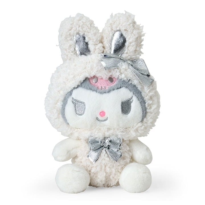 Kuromi Winter 2024 Snow Bunny Rabbit Medium Plush Doll Sanrio Japan