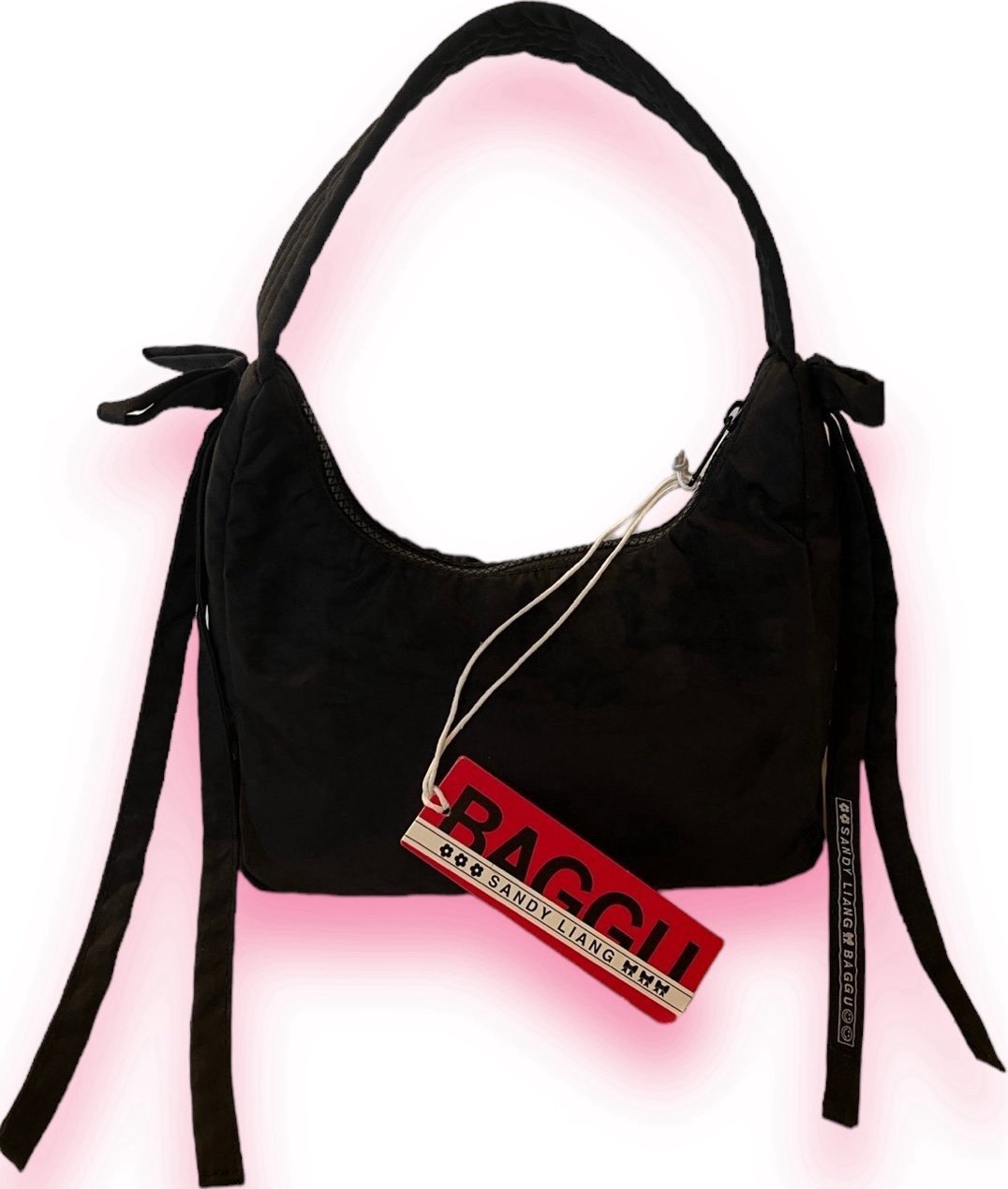 BAGGU x Sandy Liang•Mini Bow Bag (Black) - Shoulder Bags