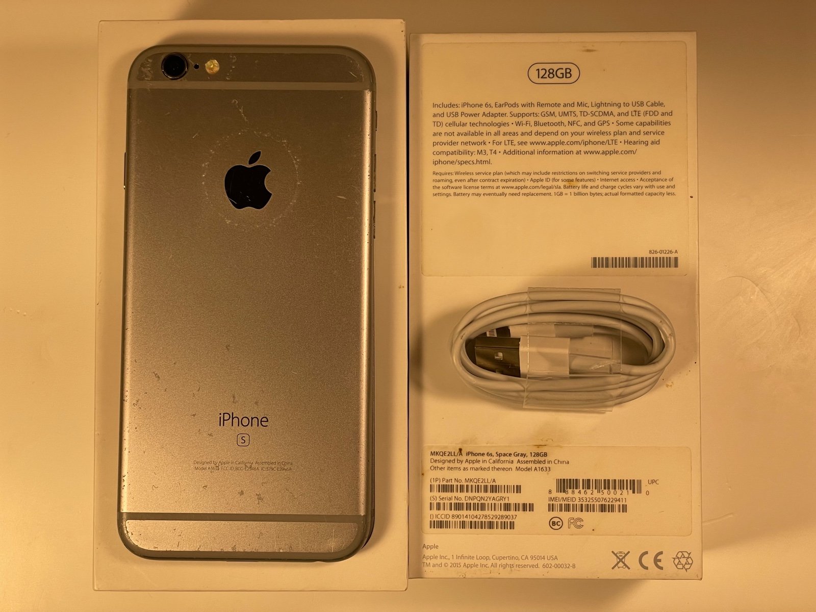 Apple iPhone 6s 128gb Unlocked in Space Grey shops in Good Condition