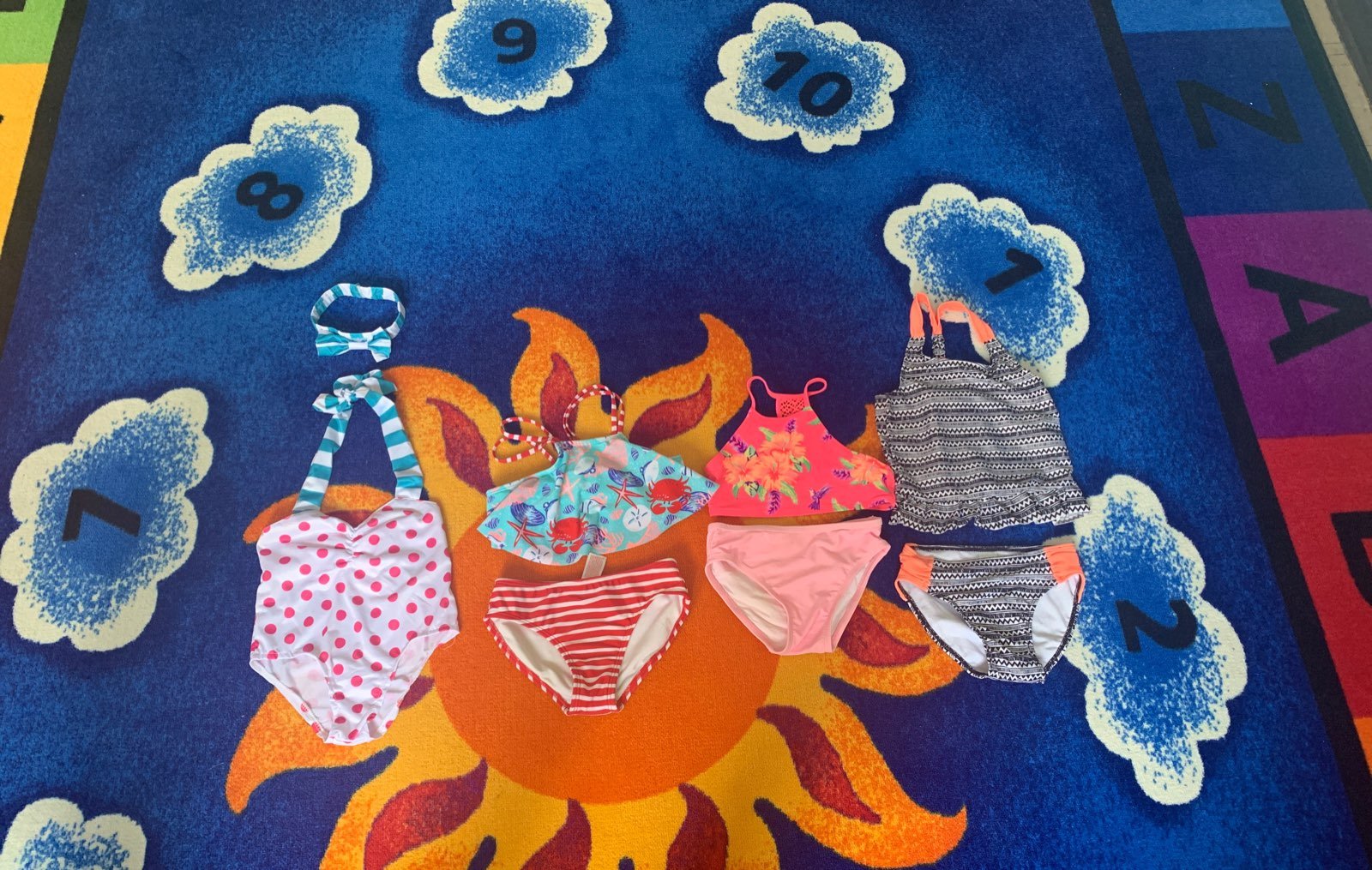 Baby girl swimsuits sizes 5-6
