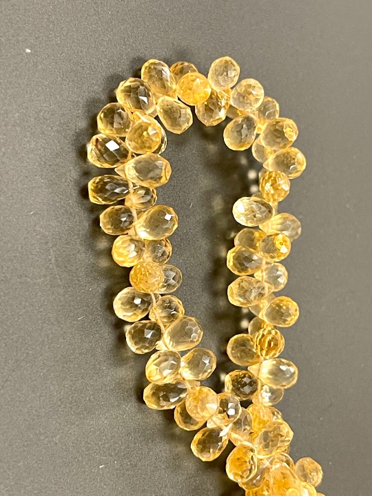 7x5mm Citrine Natural Gemstone Beads #18