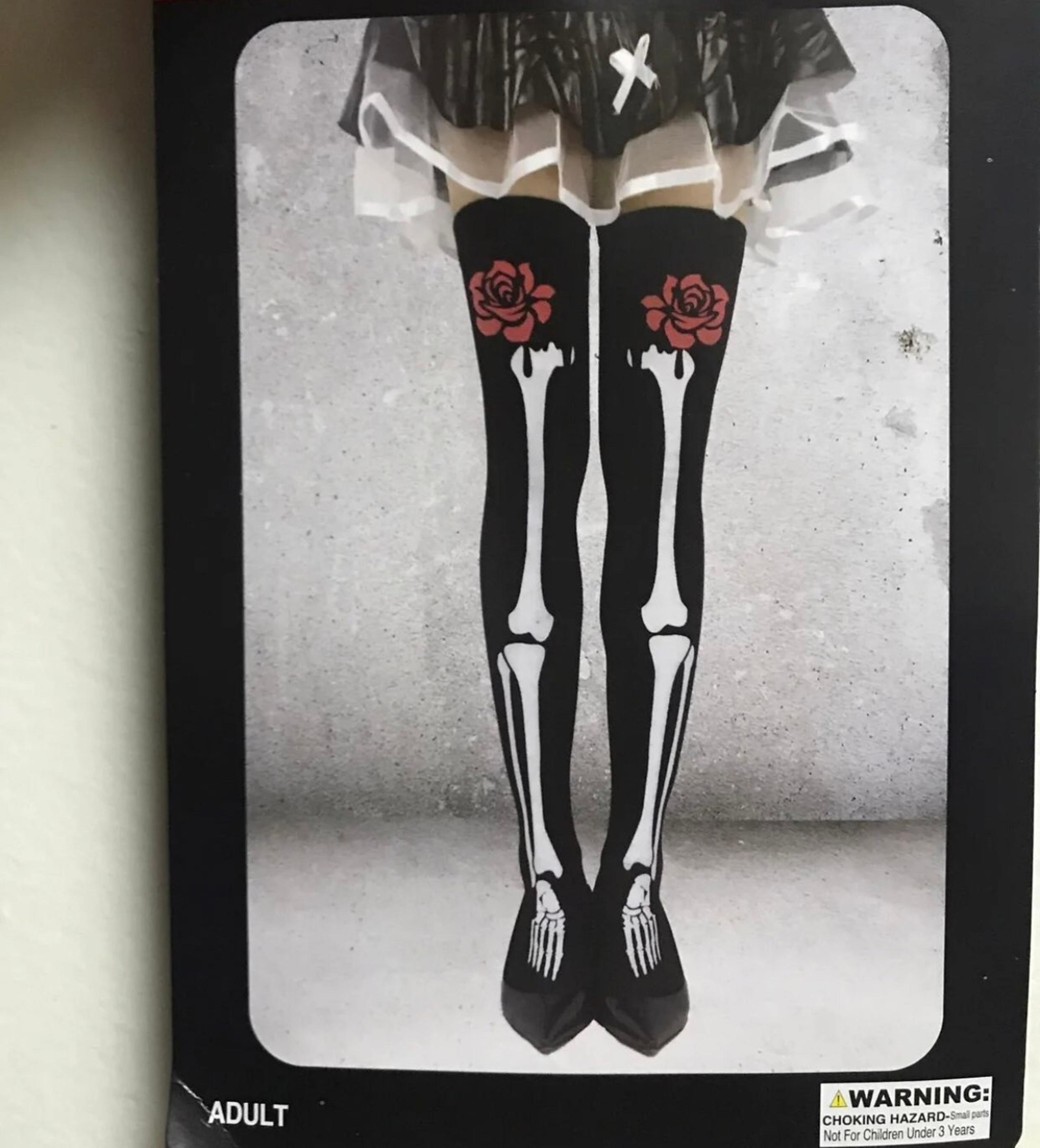 Knee high socks bones