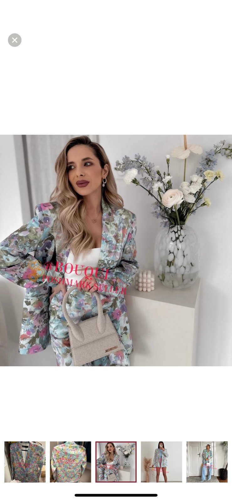 ZARA FLORAL PRINTED BLAZER