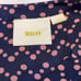 Maeve Polka Dot Long Sleeve Top Navy Pink Sz M EUC