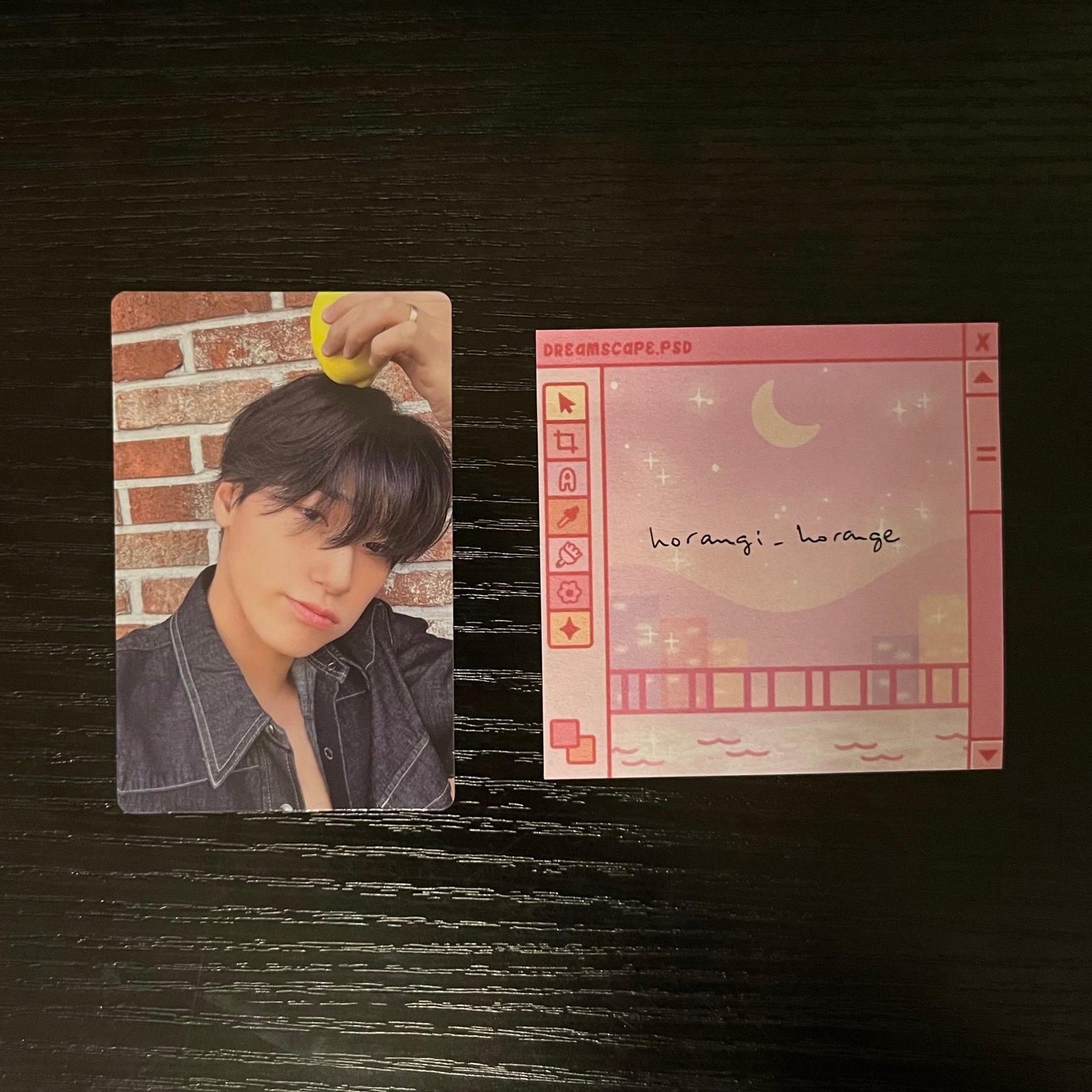 Ateez Choi San Golden Hour Pt 3 Lemon Drop Hello 82 Pop-Up Exclusive Photocard