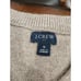 J. Crew Button Henley Tan Beige Lambswool Sweater Men's Size S Preppy Wool blend
