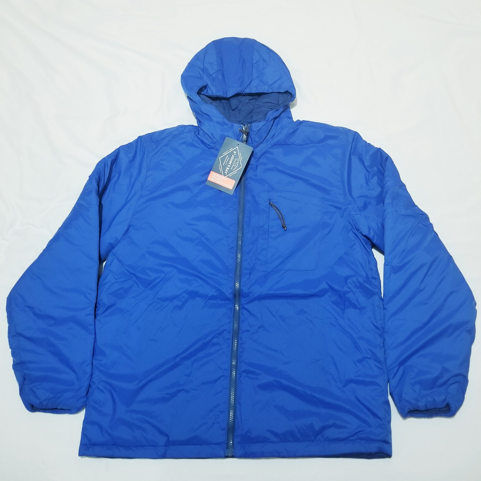 Jacket - Size Medium - Blue Puffer lightweight Coat