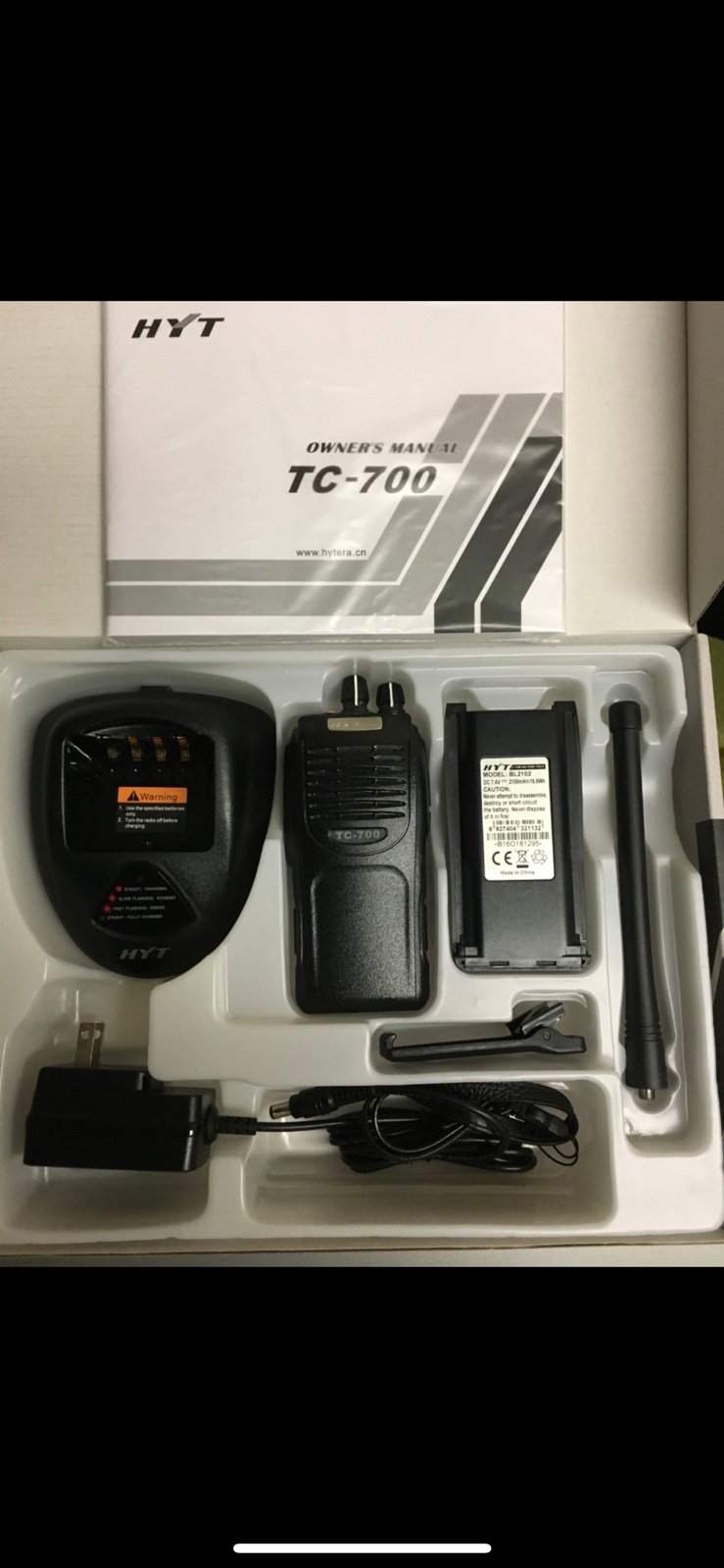 Hytera TC700 – VHF 16 Channel Programmable Portable Radio w/ Charger