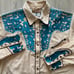 Scully Scroll Tooled Long Sleeve Western Pearl Snap
