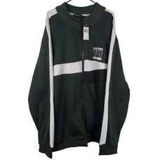 NEW With Tags 99 Sean John Long Sleeve Men's Zip Up Jacket Side 6XB - Green