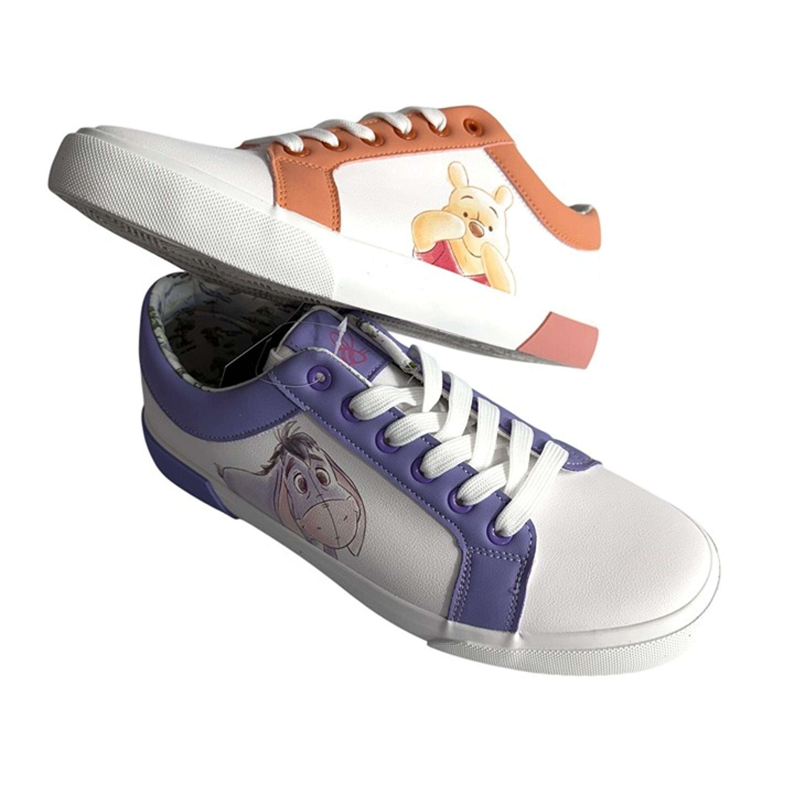 Disney Winnie the Pooh Eeyore Low Top Court Lace-up Sneakers Womens 10 NEW