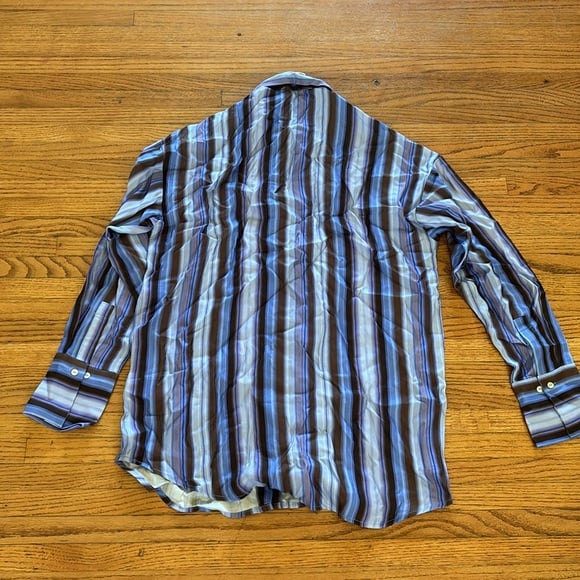 One mile stripe button down shirt