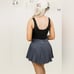 Gold Hinge Navy Tiered Pleated Tennis Skirt Size S