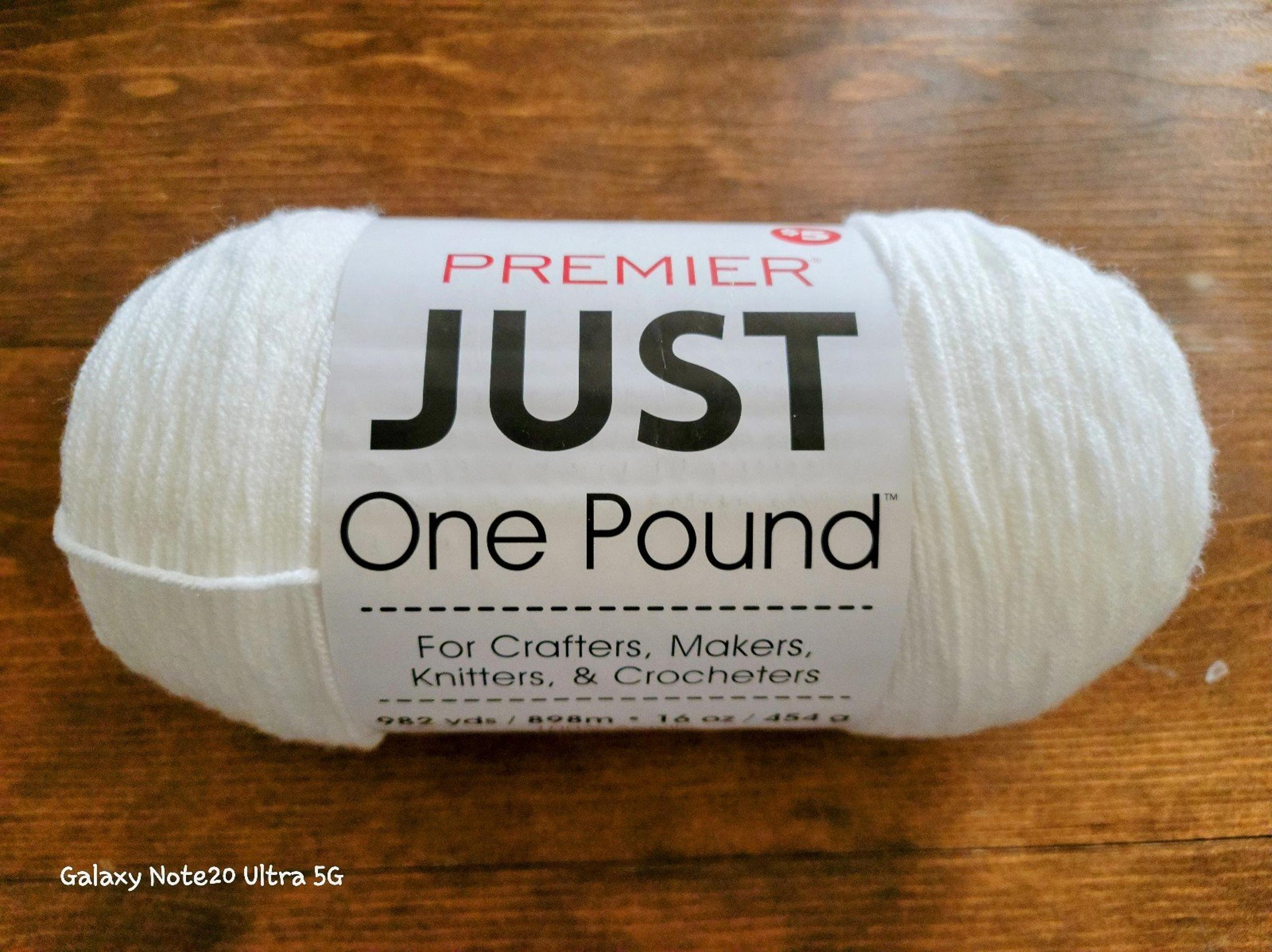 Premier JUST 1 POUND Skein In WHITE Brand New