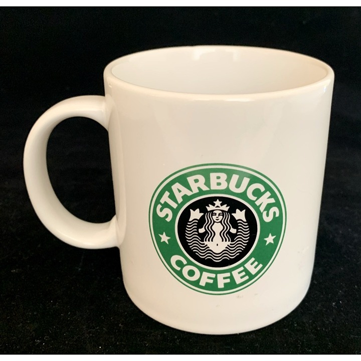 Starbucks Coffee Mug Cup Belly Button Full Mermaid Siren Logo Vintage Split Tail