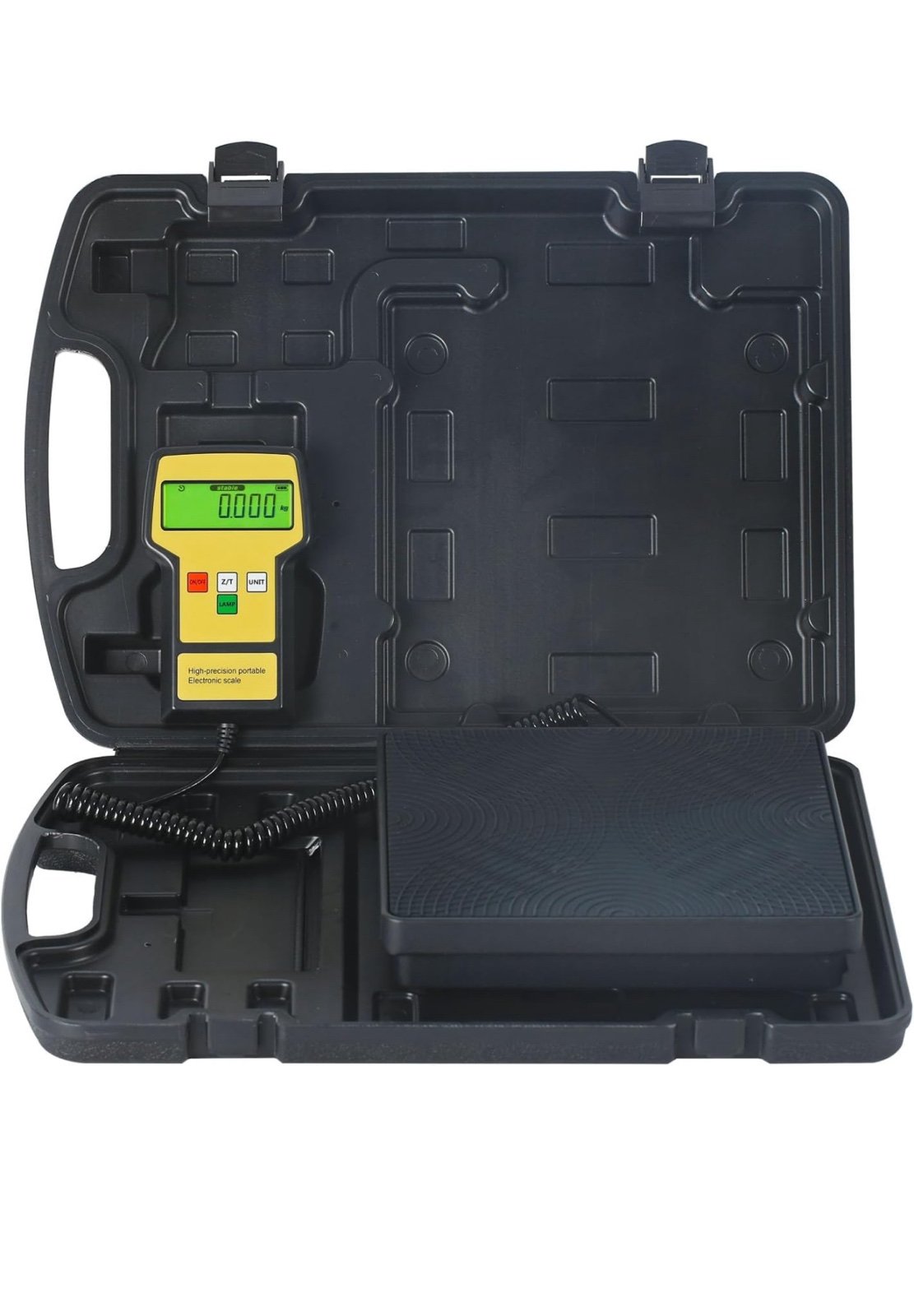 220LBS Electronic Digital Refrigerant Charging Weight Scale with Portable Case,