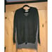 Yoon Size XS Anthropologie V Neck Sweater Black Gray Cashmere Blend Hi Low Hem