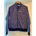 Champion Allover Logo Blue Zip Up Track Jacket Size Medium. Worn On TV Show.
