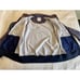 Champion Allover Logo Blue Zip Up Track Jacket Size Medium. Worn On TV Show.