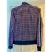 Champion Allover Logo Blue Zip Up Track Jacket Size Medium. Worn On TV Show.