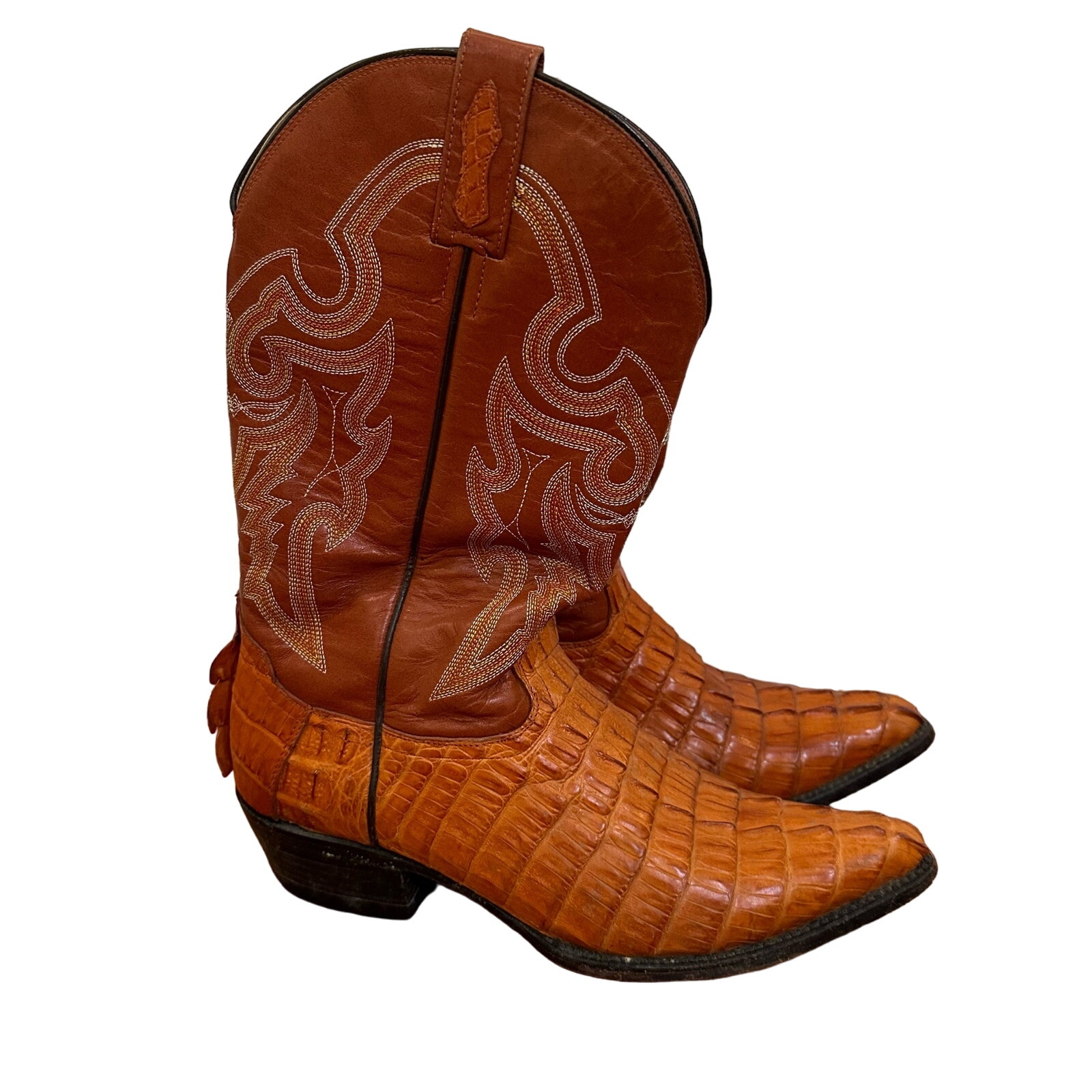 General Francisco Villa Cowboy Boots Crocodile Leather Western Boots