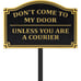 Private Property No Trespassing Sign, Durable Metal Yard Sign with Black Stake