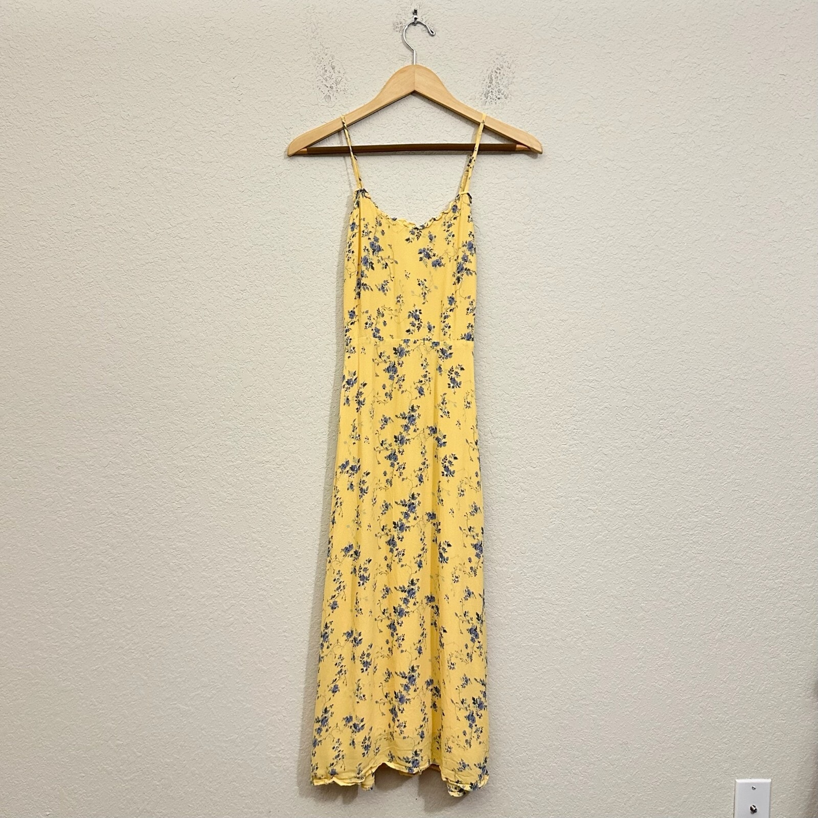 REFORMATION Cassandra Dress Simone Yellow Floral A-Line Party Fairy