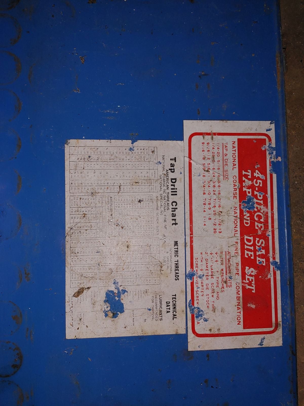 Tap and die set