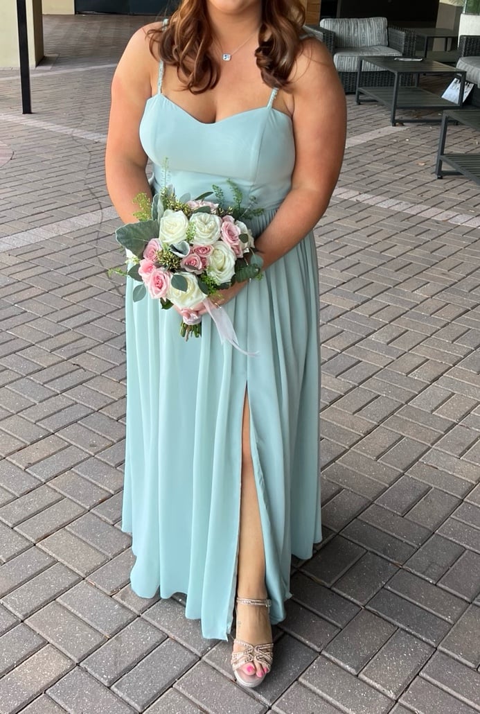 Azazie Metz Agave Bridesmaid Dress A16