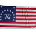 Vintage 1976 Bennington Bicentennial American Flag. 34 x 57 Large Flag.