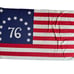 Vintage 1976 Bennington Bicentennial American Flag. 34 x 57 Large Flag.