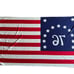 Vintage 1976 Bennington Bicentennial American Flag. 34 x 57 Large Flag.