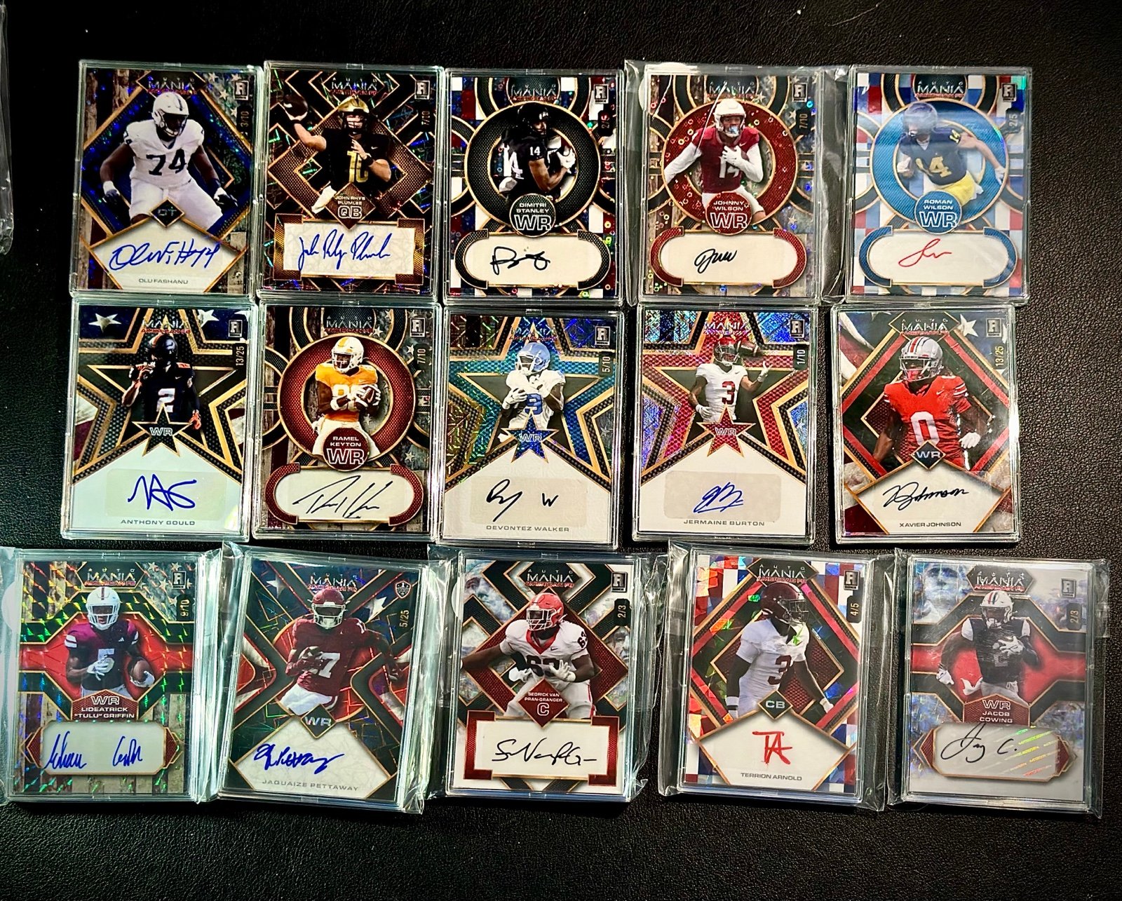 Wild Card Auto mania 2023 - 15 #’d autograph lot