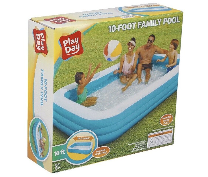 Play Day Inflatable 10ft Family Pool