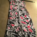 LAUREN RALPH LAUREN Empire Ruched Sheath Dress, Sleeveless, Red/Black/White, 10