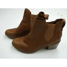 NEW Timberland Brynlee Park Chelsea Pull On Brown Leather Boots Bootie, 8.5