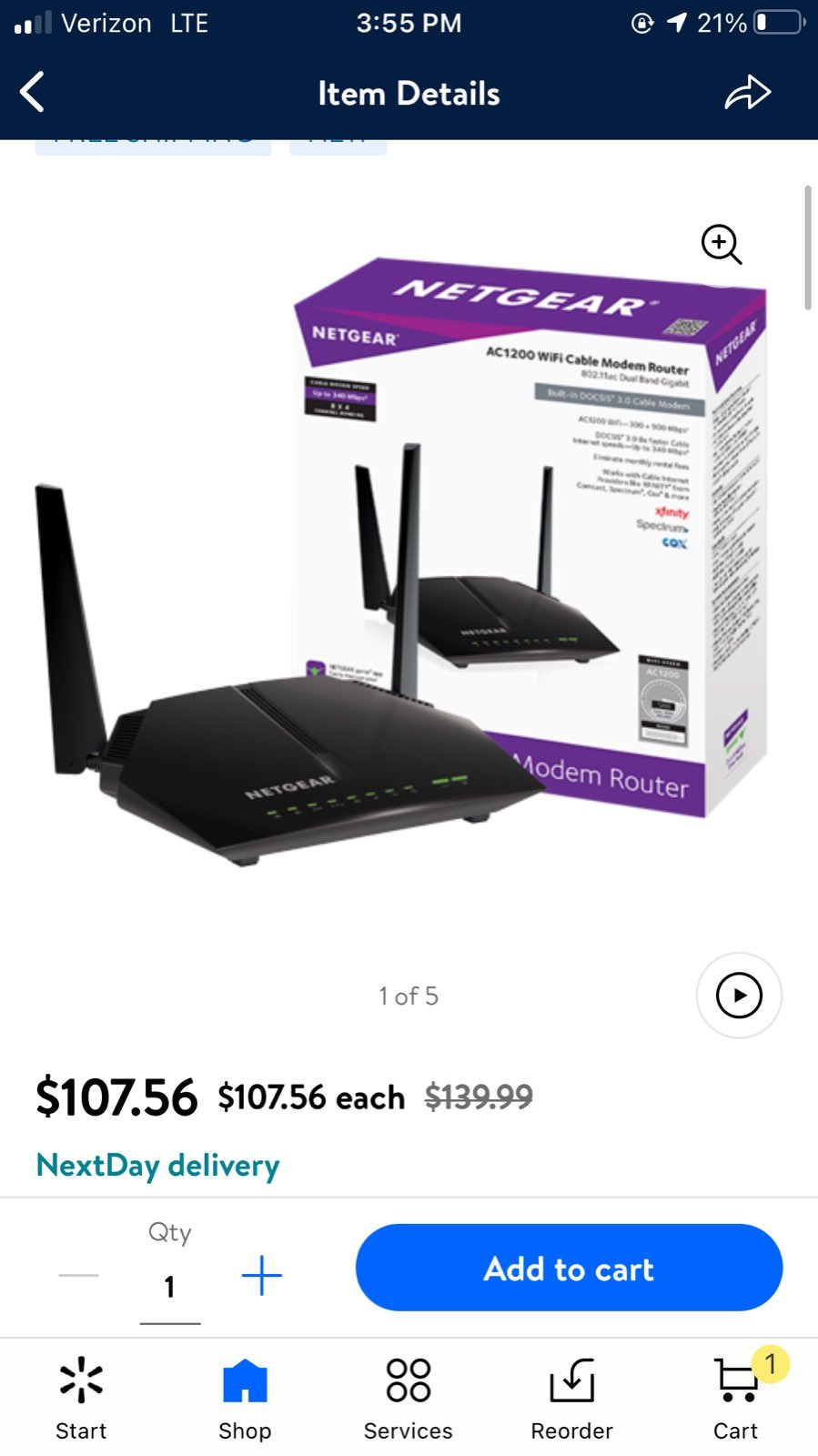 Wifi modem/route