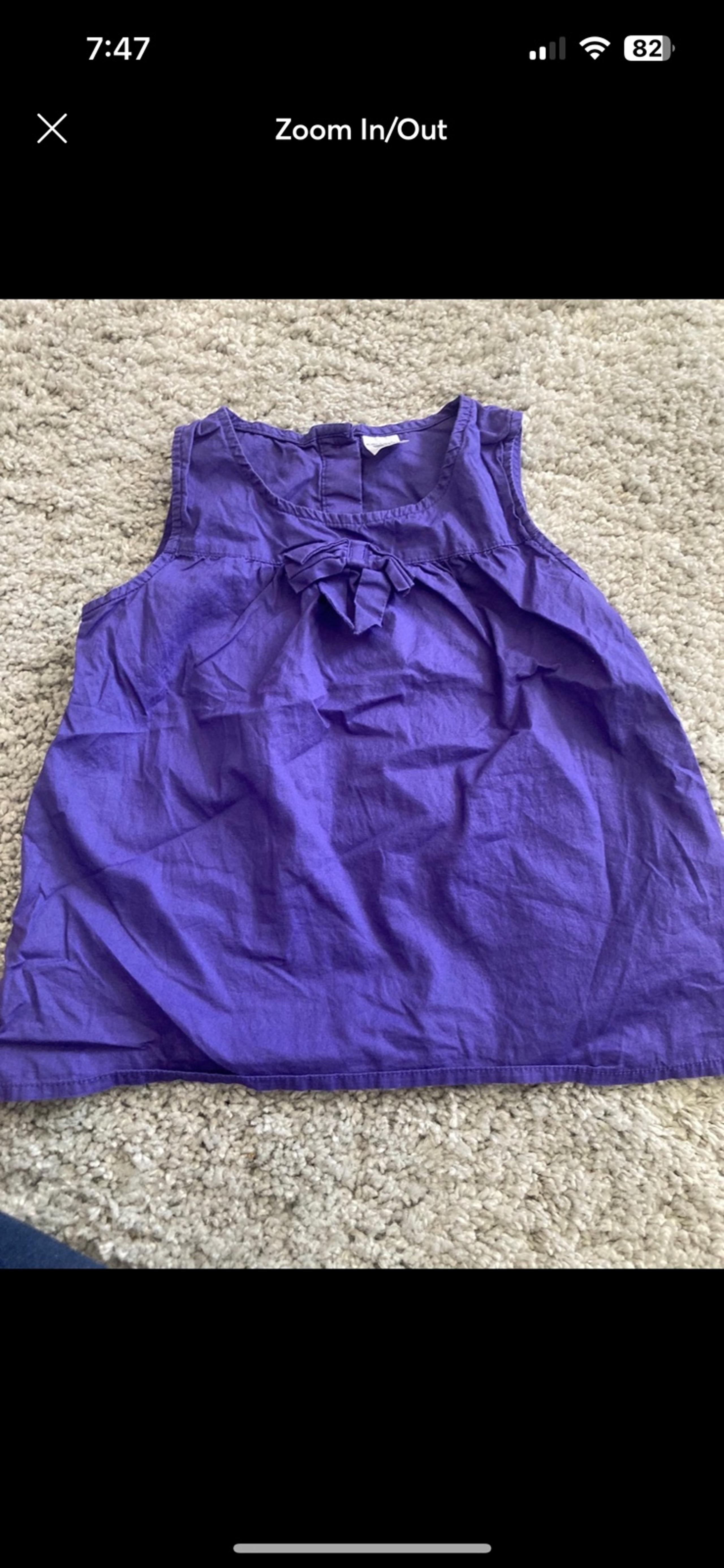 Carters Size 5 Purple Tank