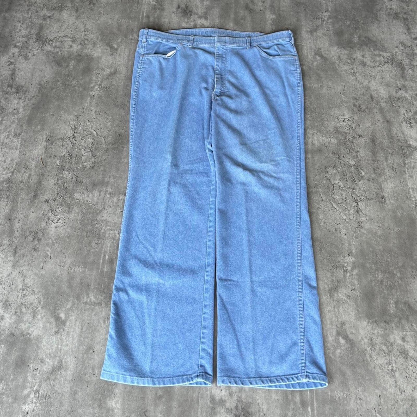 Vintage 90s Made In USA Embroidered Light Wash Denim Jeans