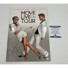Derek Hough & Julianne Signed Movie On Tour Program Book Beckett COA