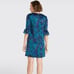 Draper James teal and blue Cutout Floral Aline Dress Size 2 new!!