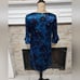 Draper James teal and blue Cutout Floral Aline Dress Size 2 new!!