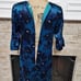 Draper James teal and blue Cutout Floral Aline Dress Size 2 new!!