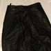 Vintage 90's Women's Black Leather High Waisted Tapered Mom Jeans | Size 14
