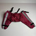 FouFou Dog Bodyguard Protective All-Weather Dog Snow Pants, Burgundy Red Small